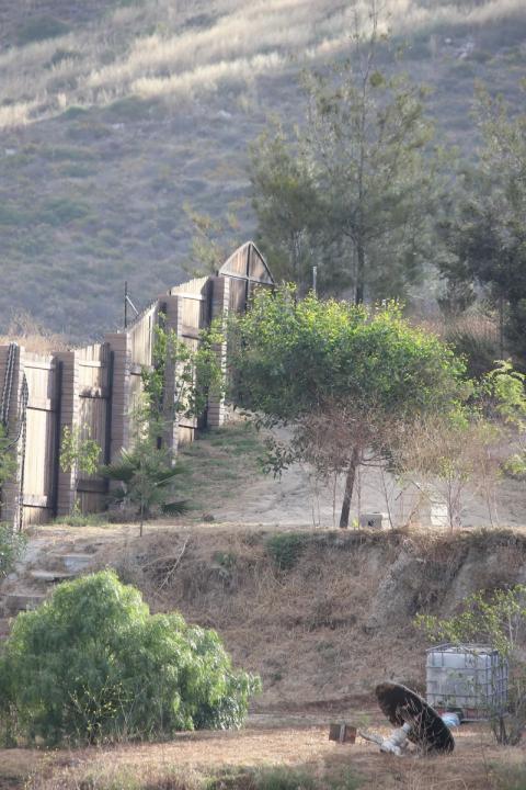 vista de dos niveles del jardin