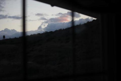 nubes en el atardecer